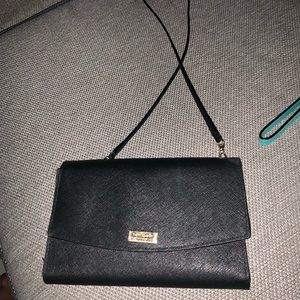 Kate spade black unfolding crossbody bag